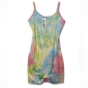 Rainbow Tie Dye Short Romper